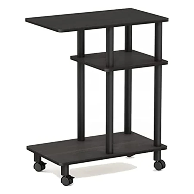 Furinno Side Tables Wood EspressoBlack 295D x 50W x 627H cm - 3 Shelves Easy A