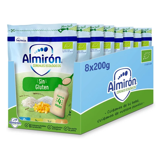 Almirón Cereales Ecológicos Sin Gluten x200g - Pack 8 Unidades