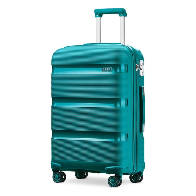 Valise Trolley Grande Taille 76 cm - Lgre 100L Turquoise