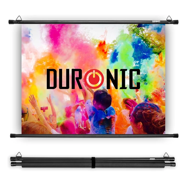Duronic BPS5043 Simple Bar Wall Mountable HD Projection Screen 50 43 Matte White