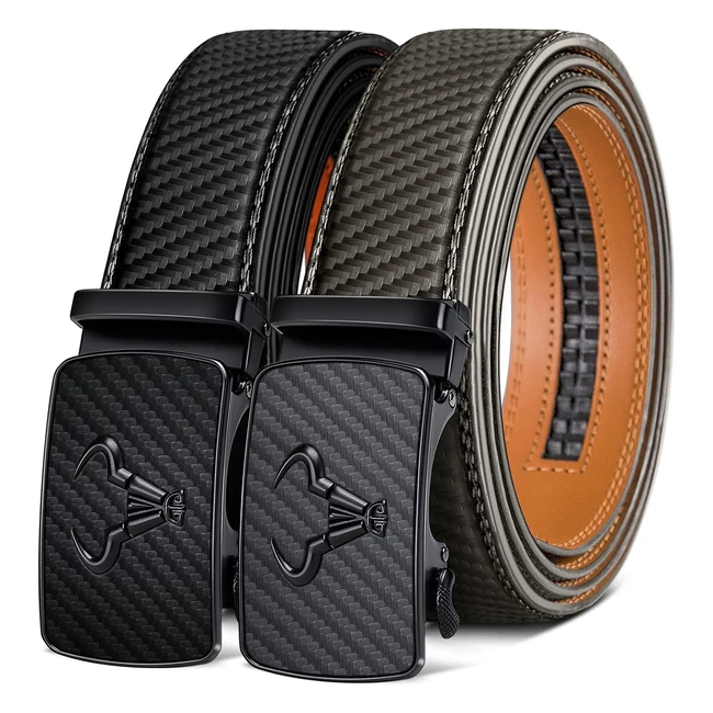 Ceinture Homme Bulliant Automatique Cuir 35mm - Largeur Ajustable - Rf 2PCEIN