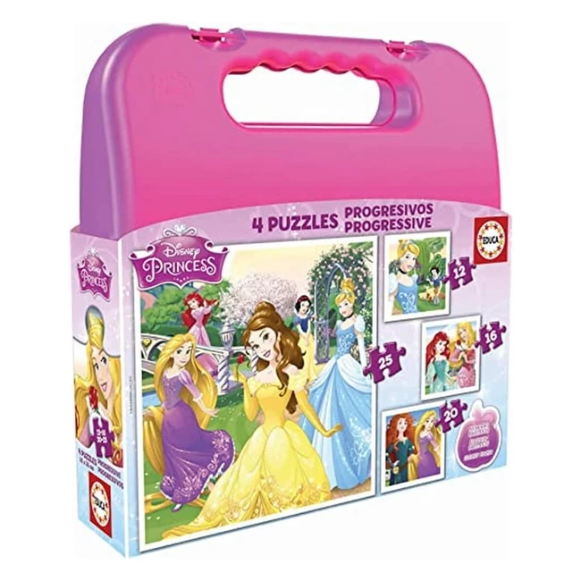 Puzzle Disney Princess Educa 16508 - Set de 4 Rouge Small