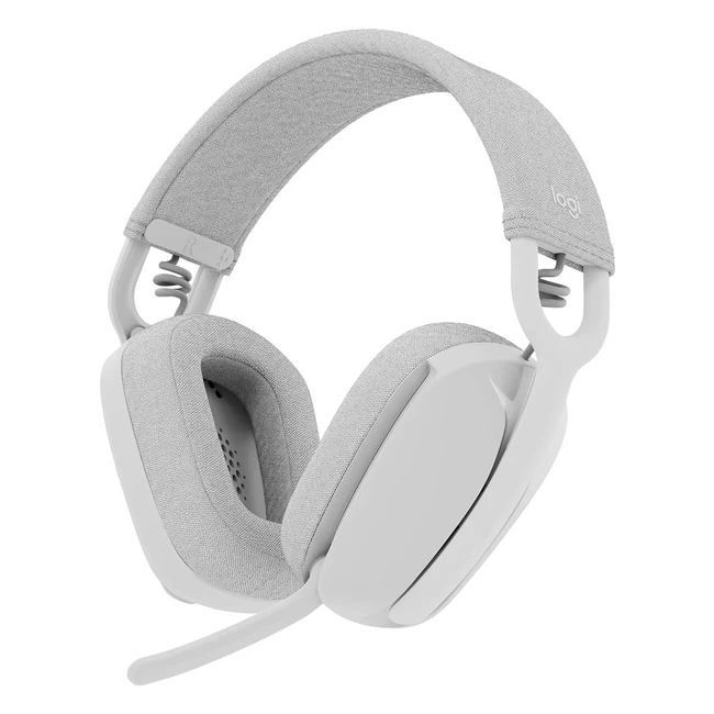 Logitech Zone Vibe 100 Wireless Over-Ear Headphones mit Geräuschunterdrückung und Multipoint Bluetooth - Weiß