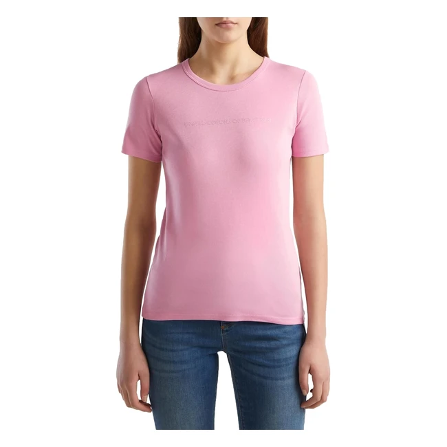 T-shirt femme United Colors of Benetton 3GA2E16A2 mauve XL