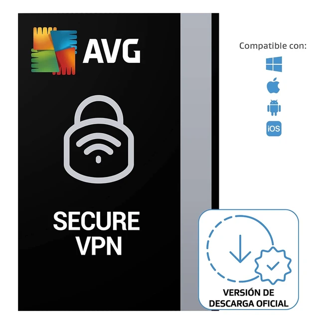 VPN AVG Secure 2024 - Protege tu privacidad - 5 Dispositivos
