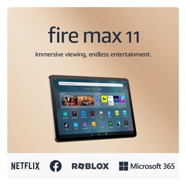 Amazon Fire Max 11 Tablet - Vivid 11 Display Dolby Atmos Sound 128GB Grey