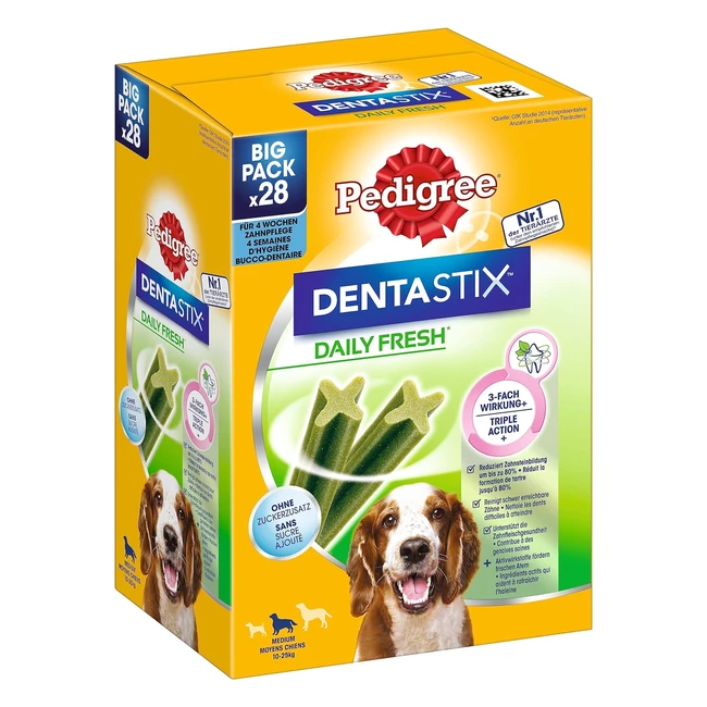 Pedigree Dentastix Tgliche Frische Zahnpflege Snack fr mittelgroe Hunde 11