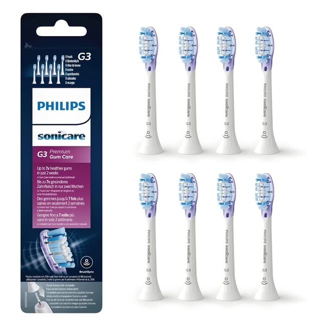 Philips Sonicare G3 Premium Gum Care Brstenkpfe 8er Packung Modell HX905817