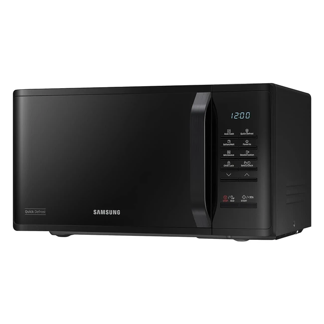 Samsung MS23K3513AK Solo Microwave 23L Black - Fast Cooking  Easy Cleaning