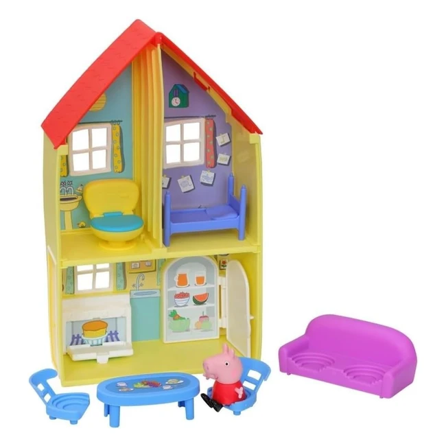 Peppa Pig Family House Playset Toy - Includes Figure  6 Accessories