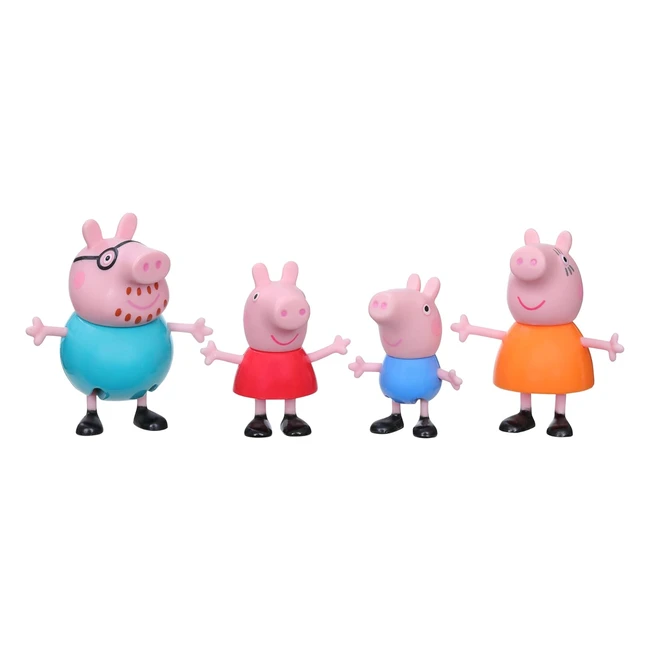 Peppa Pig Family Figure 4-Pack in Pajamas - Ages 3 - Nick Jr