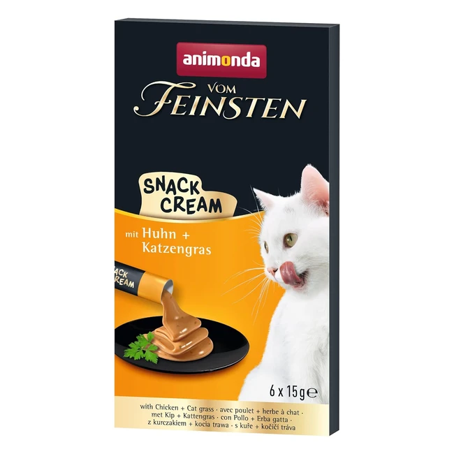 Animonda Vom Feinsten Snack Cream - Leckerer Katzensnack mit zartem Hhnchen un