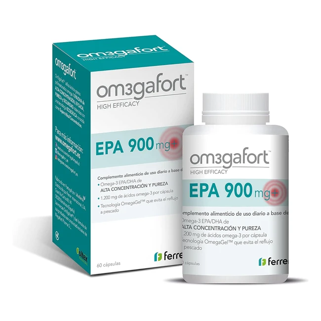Omegafort EPA 900 - Complemento Alimenticio Omega3 EPADHA - 60 Cpsulas