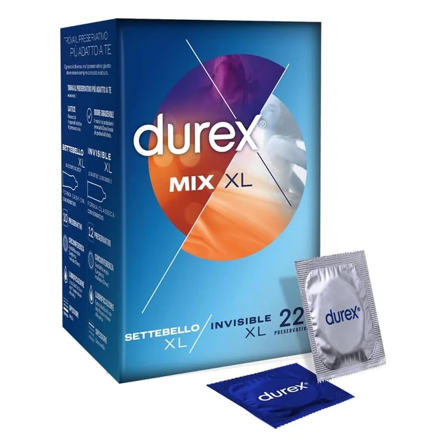 Durex Combo Mix XL 22 Preservativi Extra Large - Esclusiva Online