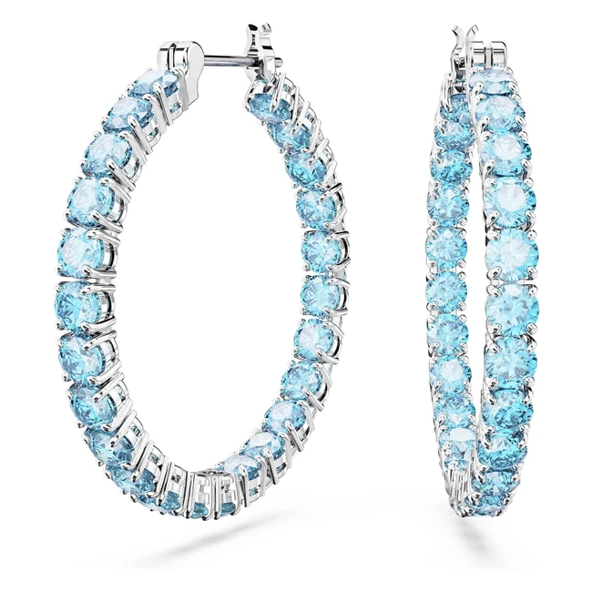 Pendientes Swarovski Matrix - Piedras Azules - Envo Gratis