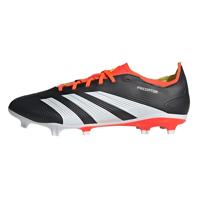 adidas Predator League FG Football Boots - Core Black/Cloud White/Solar Red - Size 11.5 UK