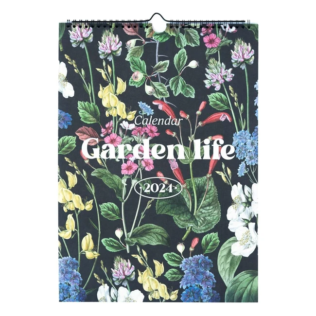 Calendario 2024 A3 Garden Life - Planificador Mensual - Decoracin Hogar