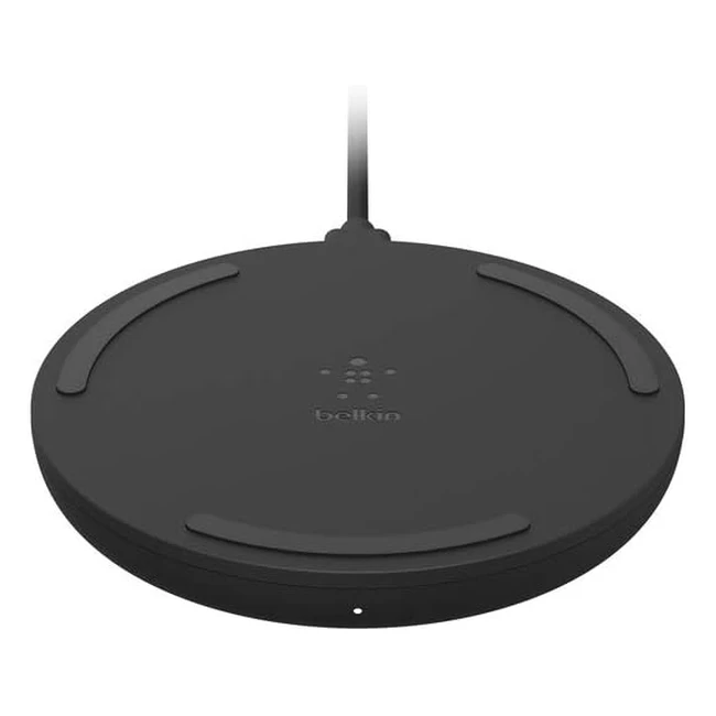 Chargeur Induction Belkin Boostcharge 10W Qi iPhone Samsung Google Noir