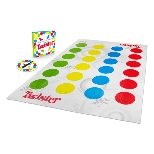 Twister Partyspiel fr Familien und Kinder - Klassisches Spiel mit Verbiegen un