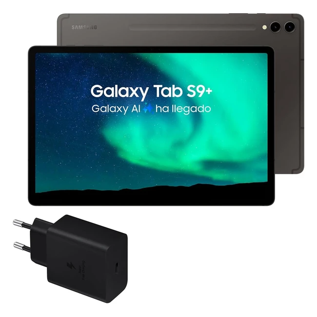 Samsung Galaxy Tab S9 512 GB 5G - Cargador 45W - Tablet Android con IA - S Pen -