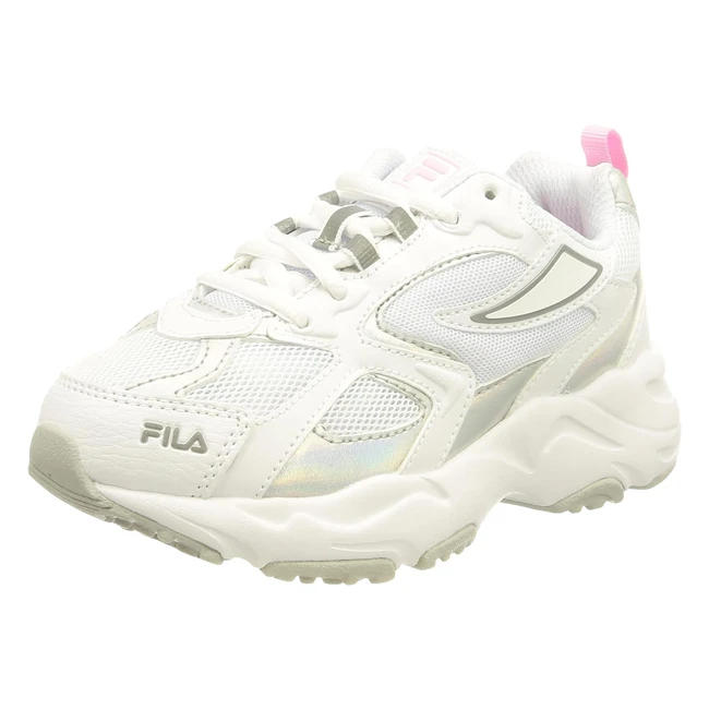 Scarpe Fila Ray Tracer CRCW02 per Bambini Unisex - Bianco Iridescente
