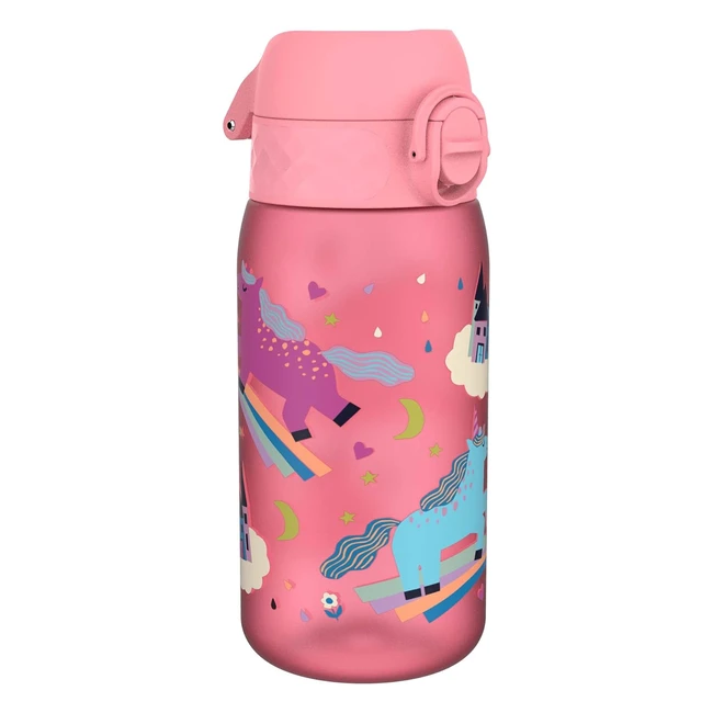 Borraccia per bambini ion8 350ml - Design unicorni - Anti-perdite - Lavabile in 