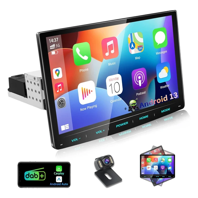 Autoradio Urvolax Android 13 1 Din Carplay Wireless Auto 101 Bluetooth GPS DA