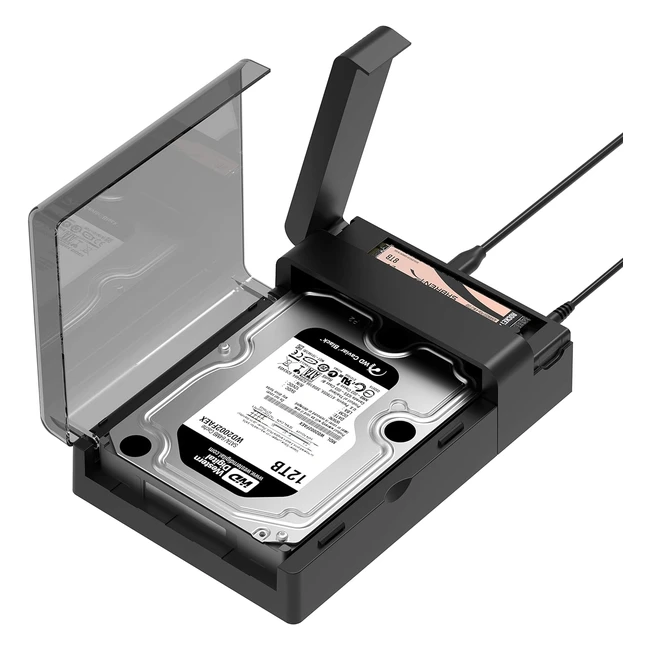 Estacin de Acoplamiento USB Tipo C Sabrent para Discos M2 PCIe NVMe y HDDSSD