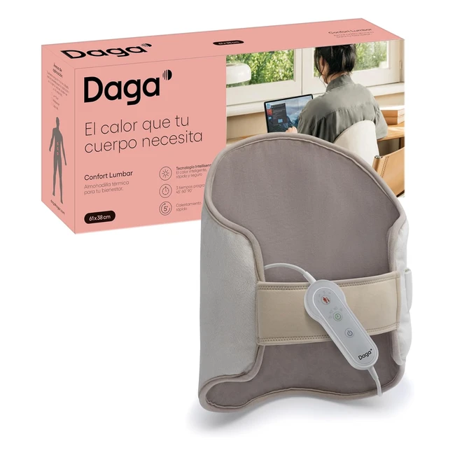 Daga Almohadilla Térmica Lumbar Tecnología Intellisense 4 Temperaturas