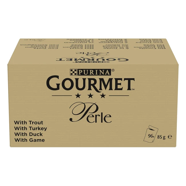 Purina Gourmet Perle Exquisite Stripes Katzenfutter Nasssorten Mix 96er Pack 96 