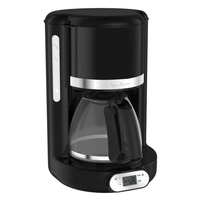 Moulinex Cafetire Filtre Programmable 24h Design Noir Vintage Cap 125L 10-15 