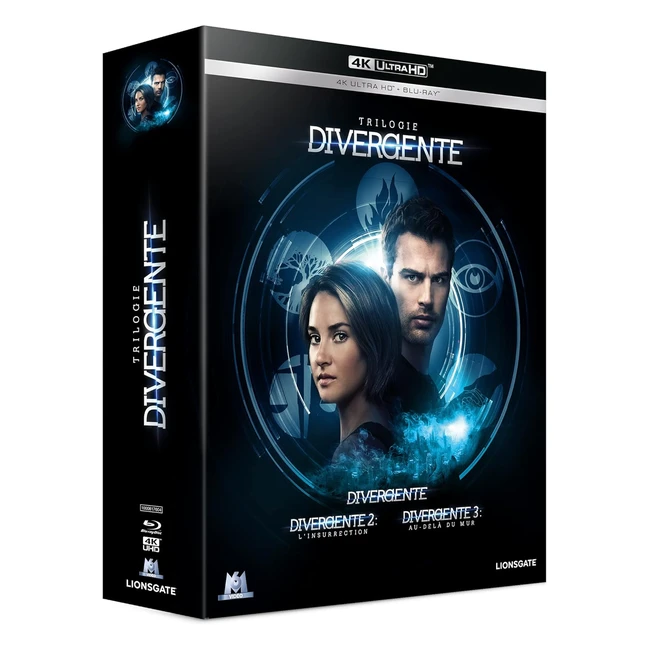 Coffret Divergente Trilogie 4K Ultra HD Bluray - Rf 12345 - Action Aventure