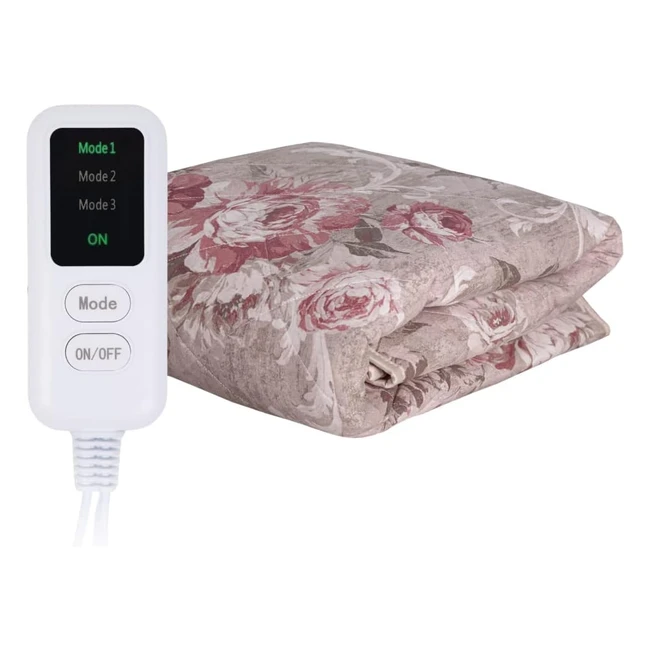 Coperta Riscaldata Elettrica Ecosapiens 150x180 cm - 3 Impostazioni Calore Timer