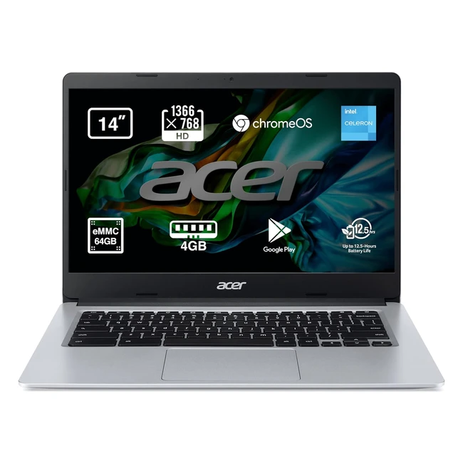 Acer Chromebook 314 CB3141H - Ordenador porttil 14 HD Intel Celeron N4020 4GB 