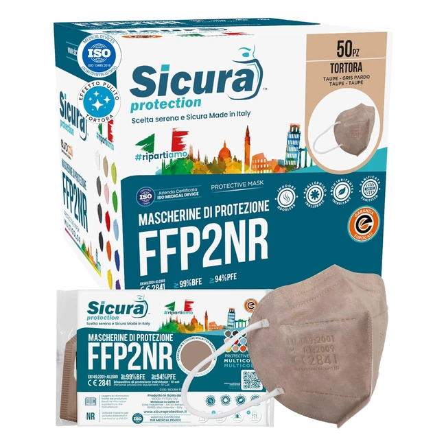Mascherine FFP2 Colorate - Certificato CE - Protezione Sicura - Made in Italy