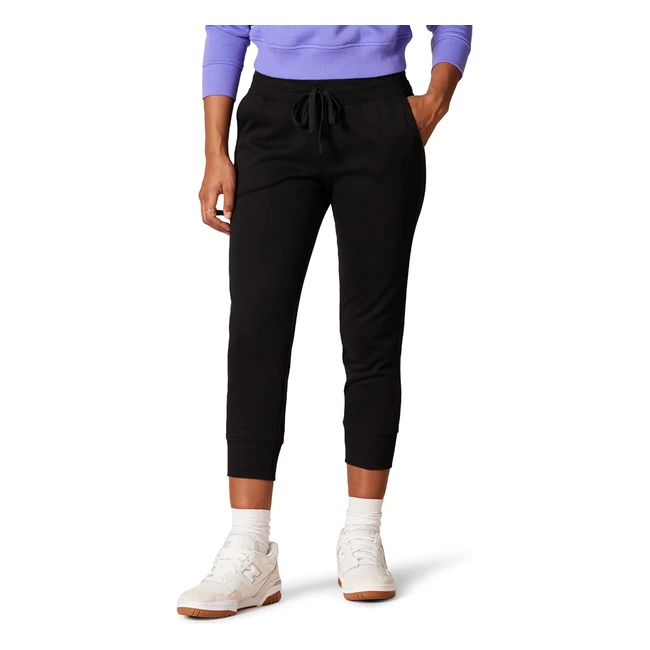 Amazon Essentials Damen Fleece Capri Jogginghose Schwarz M Ubergroße Größe