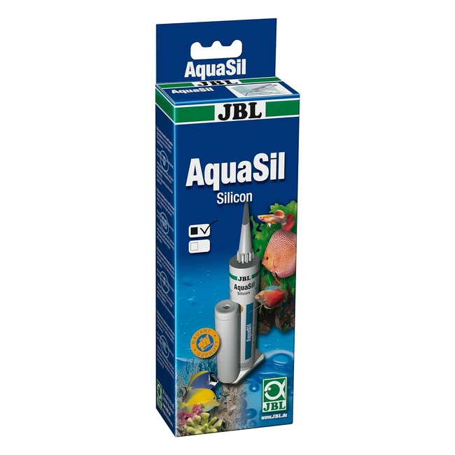 JBL Aquasil Spezialsilikon 80ml Schwarz - Reparatur  Herstellung von Aquarien -