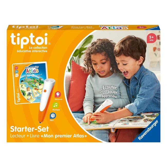 Ravensburger Tiptoi Starter Set Lecteur Livre Mon Premier Atlas 00177