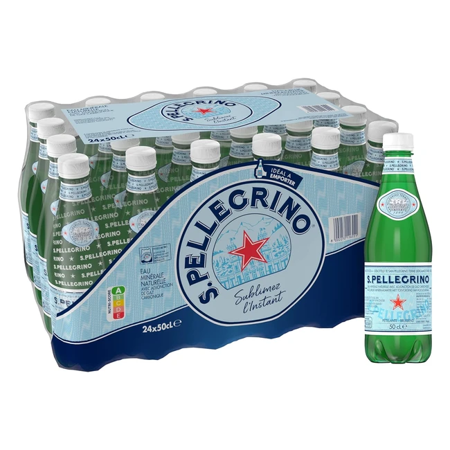 Agua Mineral Natural con Gas S Pellegrino 24 Botellas 4 Packs - Elegante y Sofi