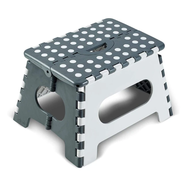 Cartrend Einzelschritt Kunststoff Klapptritt - Camping Haushalt Kinder - rutschf
