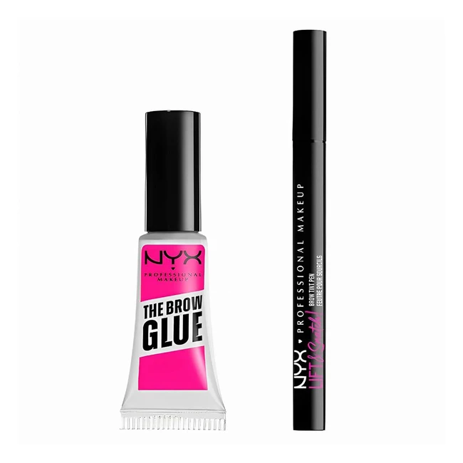 NYX Professional Makeup Brow Glue Instant Brow Styler - Transparent - Laminated 