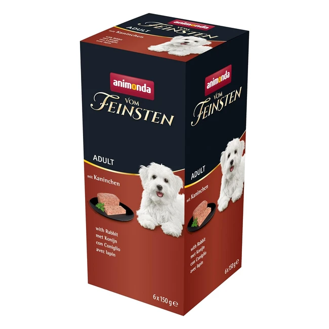 Animonda Vom Feinsten Adult Hundefutter Nassfutter mit Kaninchen 6 x 150 g