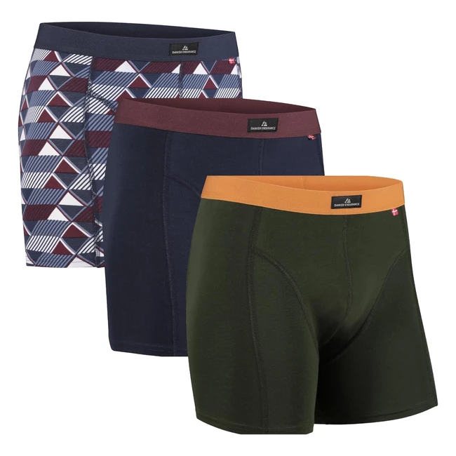 Calzoncillos Hombre Danish Endurance Premium Algodón Elástico 3 Pack