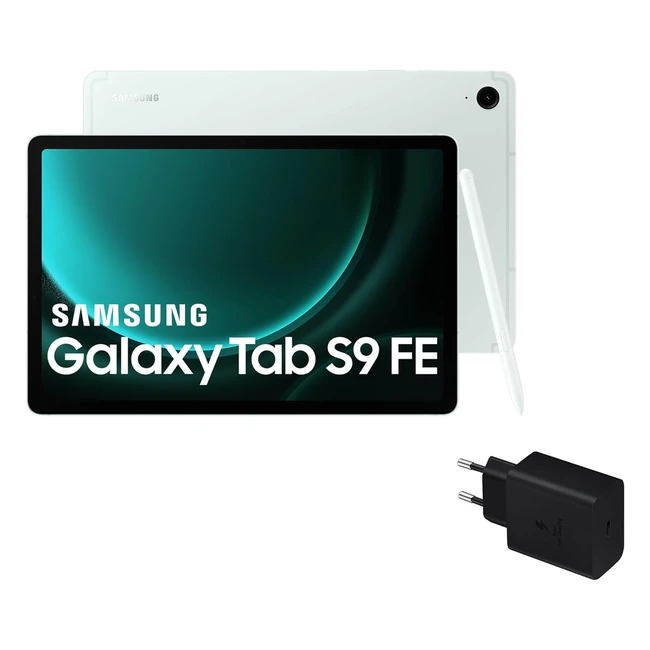 Samsung Galaxy Tab S9 FE Tablet 128GB WiFi S Pen Verde Menta IP68