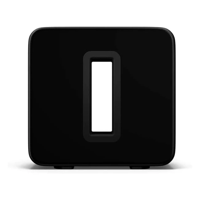 Sonos Sub: Leistungsstarker WLAN-Subwoofer in Schwarz - Tiefer Bass, Kompakt, Multiroom