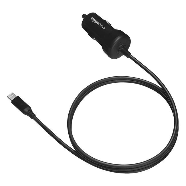 Amazon Basics Autoladegert 3ft Gerade Kabel mit Lightning-Anschluss 5V 24A Sc