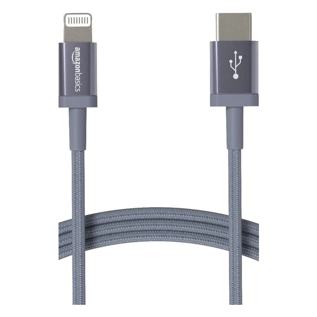 Amazon Basics Nylon Braided Lightning to USB-C Kabel MFICertified Ladekabel fr