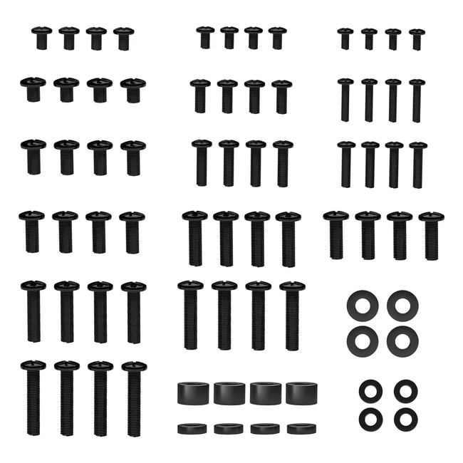 Bontec Universal VESA Schrauben Set für Fernseher bis zu 80 Zoll M4 M5 M6 M8 TV-Schrauben und Abstandshalter