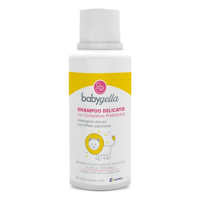 Shampoo Babygella Delicato 250ml - Con Prebiotico - Proteine di Crusca di Riso