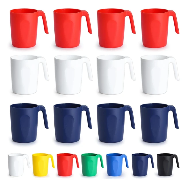 KyraTon Bicchieri Plastica Riutilizzabili 12 Pezzi Tazze Caff Viaggio Leggere 